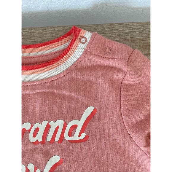 Cat & Jack Baby Set 18M NWT | Brand New Bestie Sweatshirt Shorts Outfit - Picture 3 of 7